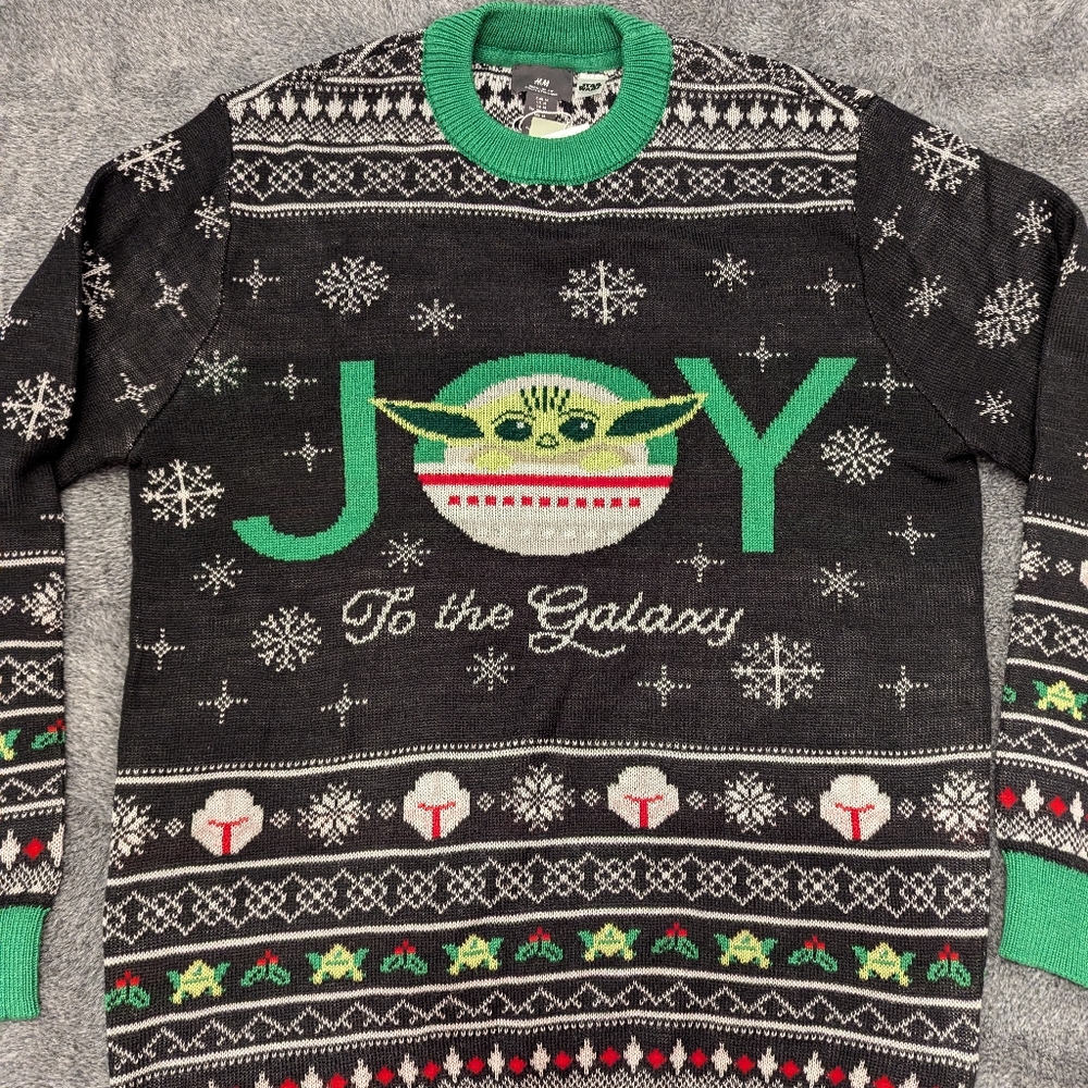 H&M The Child Mandalorian Ugly Christmas Sweater